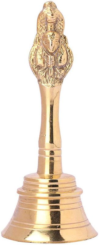PANDIT STORE Handmade Pure Brass Ghanti | Bell | Garuda Ghanti for Home Temple Brass Pooja Bell  (Pack of 1)