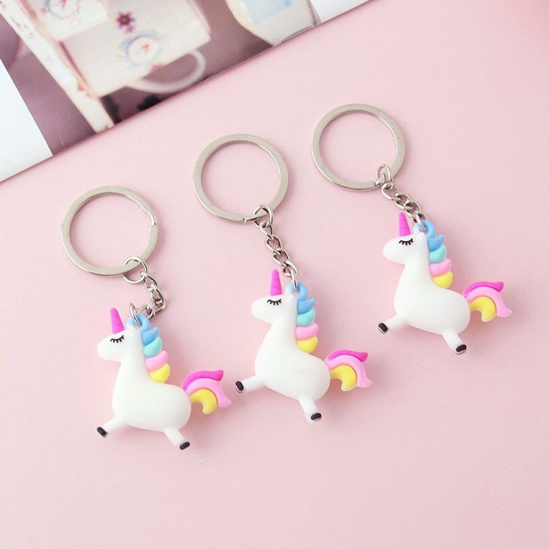 JAINSON MARTIN Combo of Three Unicorn Rubber Key Chain Key Chain