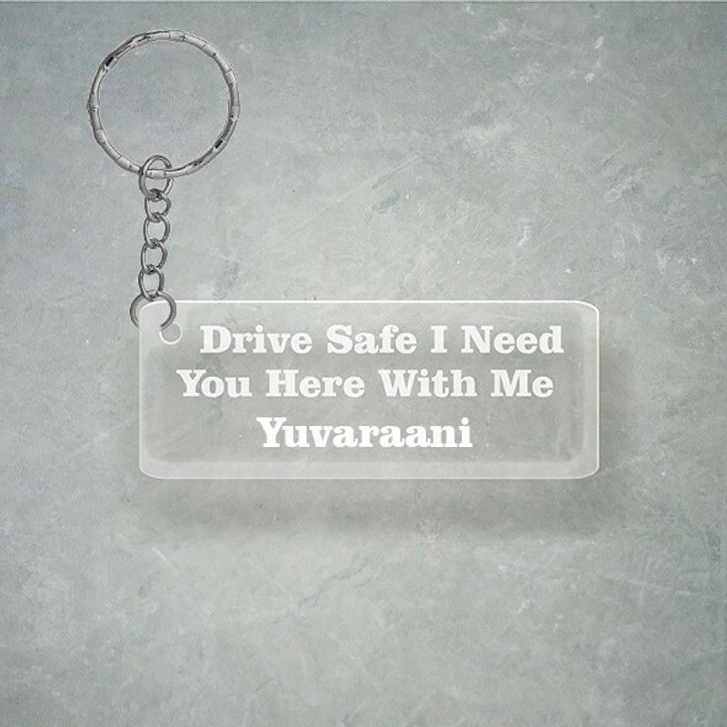 SY Gifts Drive SafeDesign With Yuvaraani Name Key Chain