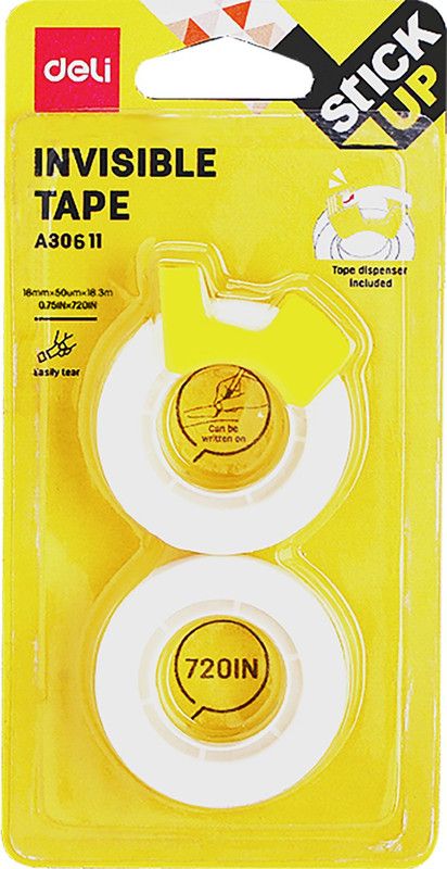 Deli Invisible tape Handheld Invisible Tape (Manual)  (Trasparent)