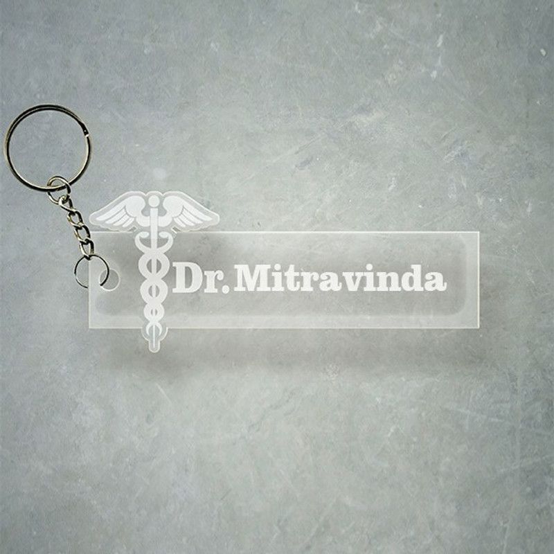 SY Gifts Doctor Logo Desigh With Mitravinda Name Key Chain