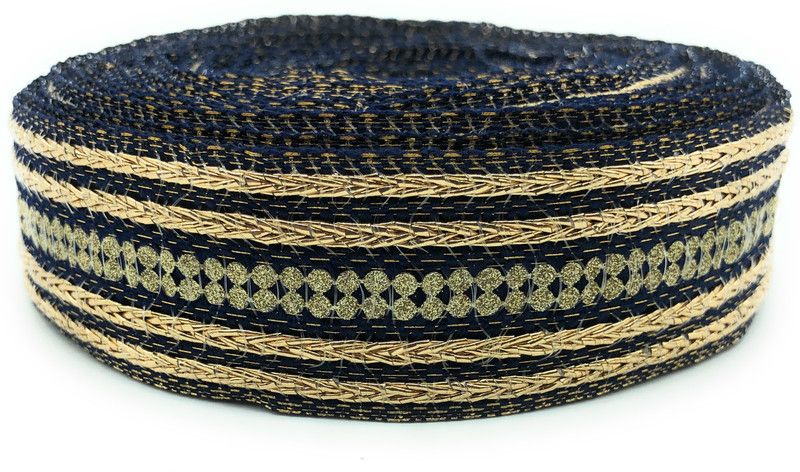 Lace styles KAV5218-NAVYBLUE Lace Reel  (Pack of 1)