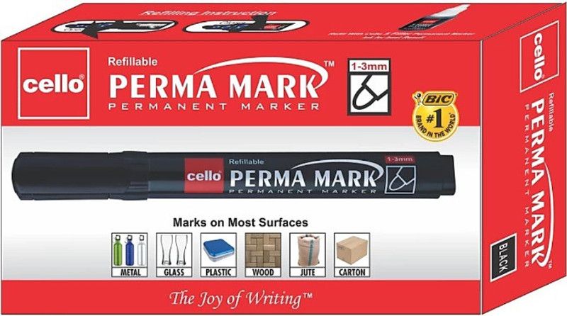 Cello Perma Mark  (Set of 10, Black)