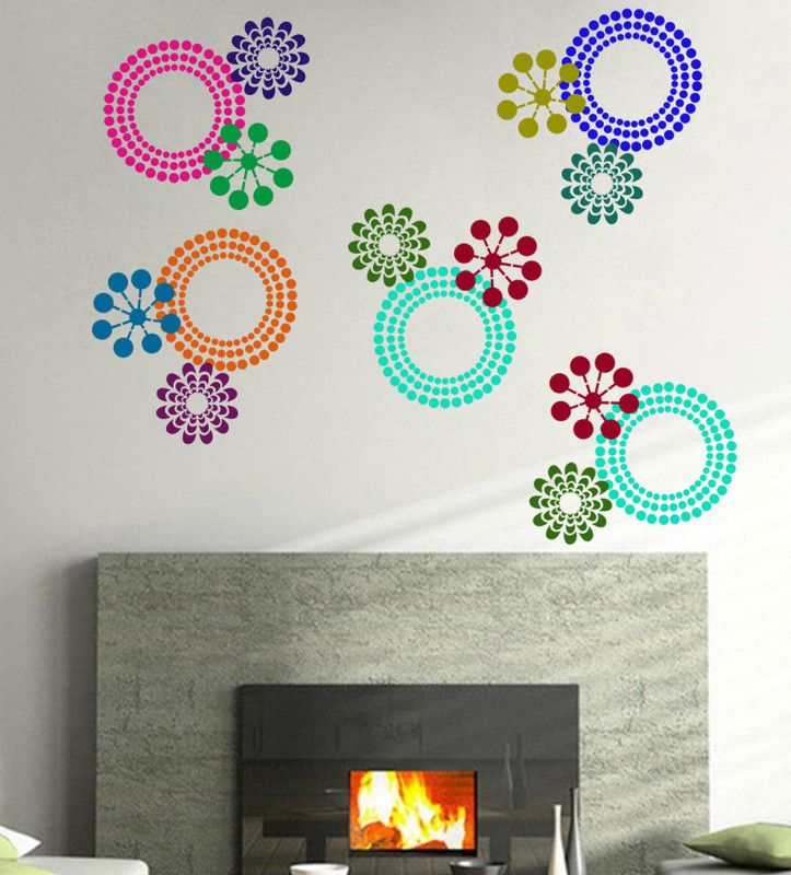 Decor now Size : ( 16-inch x 24-inch) S253 Reusable DIY Wall Stencil PVC, Stencil Stencil  (Pack of 1, Beautiful Design)