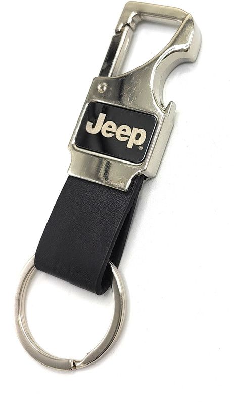 jdp Cars Leather Opner Keychain|Jeep Car| Leather Opner Keyrings. Black Color Key Chain