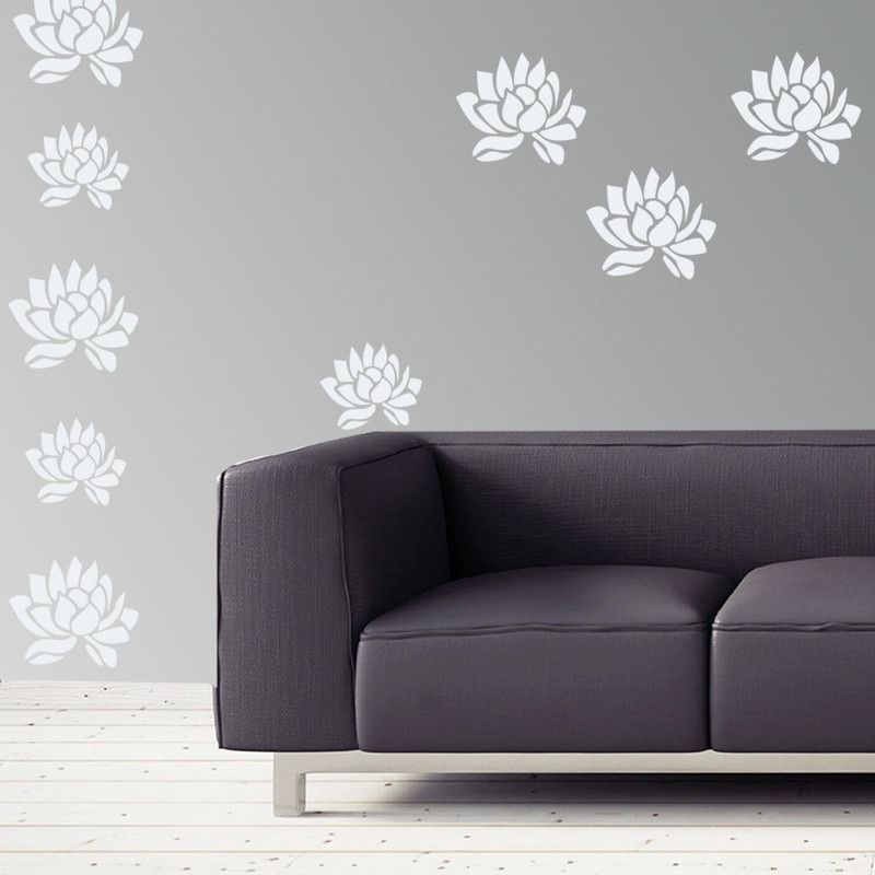 Arhat FLORAL E-305 GLOSSY PVC Stencil  (Pack of 1, DESIGNER MOTIFF)
