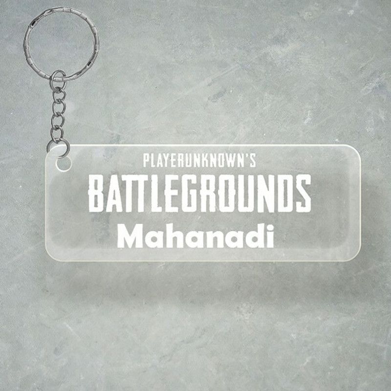 SY Gifts PUBG Design With Mahanadi Name Key Chain
