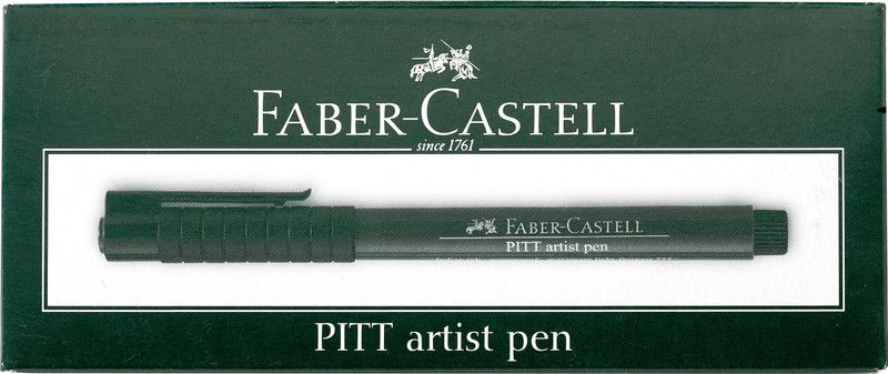 FABER-CASTELL Pitt Artist Pen Color Bright � Pack  (Set of 10, Leaf Green)