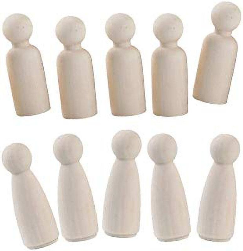 ultra design DIY Wood Toys Figurine  (Pack of 10)