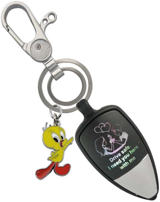 cabo dream Multicolor Beautiful Couple Light With Tweety Stylish Locking Lock Key Chain