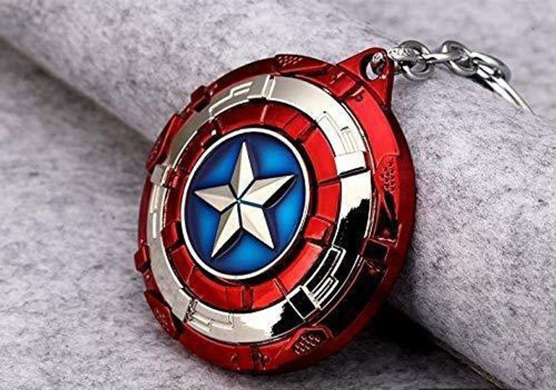 Meeko.com Captain America Avengers Metal Key Chain & Key Ring Key Chain