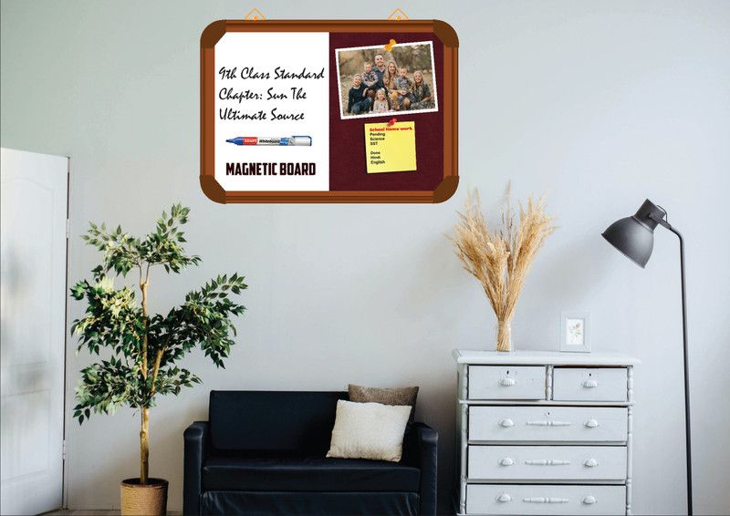 Sunway Display System MAGNETIC board 2*2 feet, BROWN Aluminium FRAME(WINE) Board CORK Bulletin Board  (WINE)