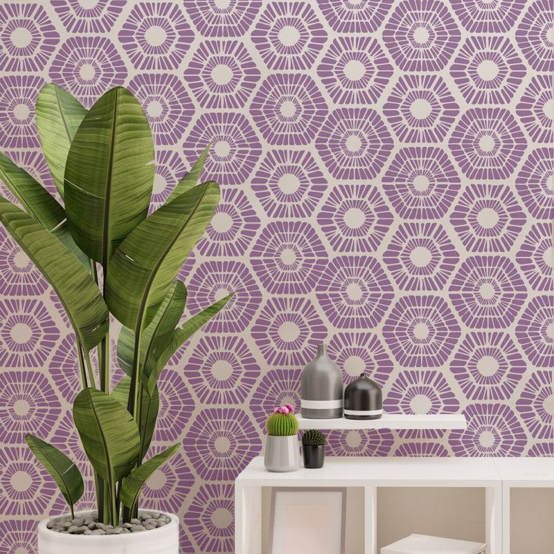 SWAGSTATION WL108 Reusable Stencils for Wall Painting Home|Decorate Home with this Latest Design Stencil  (Pack of 1, SCANDINAVIAN GEOMETRIC PATTERN)