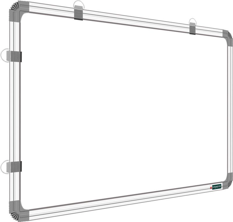 YAJNAS 3x4 Feets,Non Magnetic Double Sided Writing White board & Chalk board, Pack of 1 White, Green board  (90 cm x 120 cm)