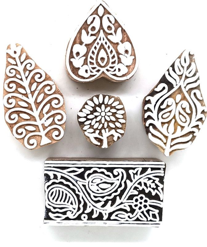 RENIQ 3.0-II Wooden Printing Block Stamps Hand Carved Printing Blocks