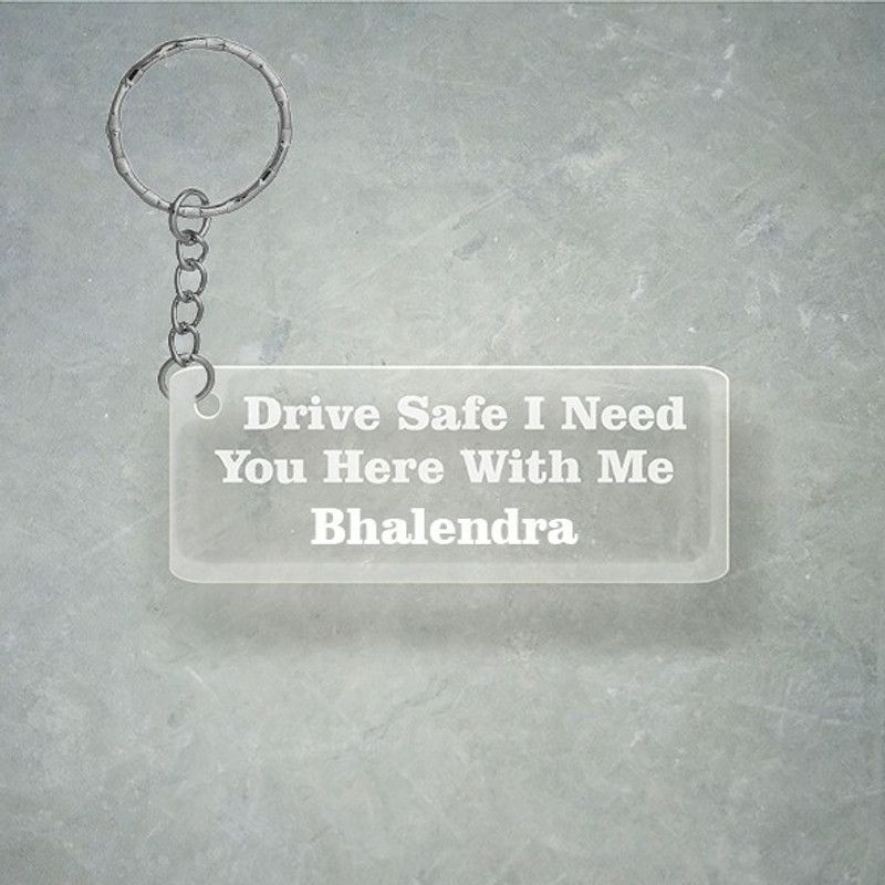 SY Gifts Drive SafeDesign With Bhalendra Name Key Chain