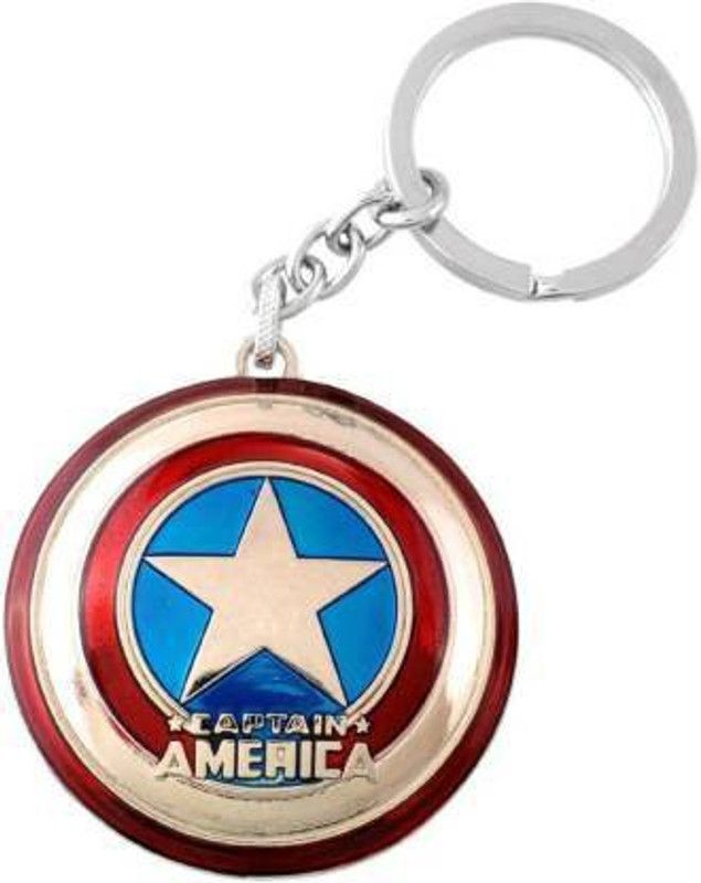 lullbee Marvel Avengers Superhero Captain America Silver Shield Key Chain