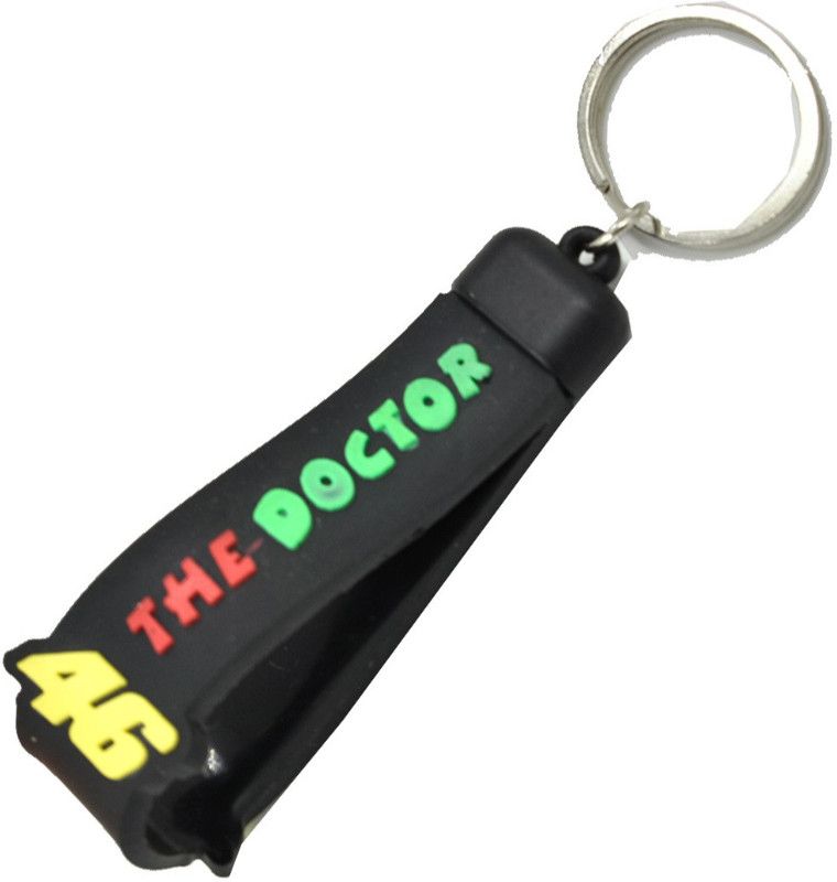 faynci VR 46 THE DOCTOR Black Quality Silicone Key Chain Key Chain