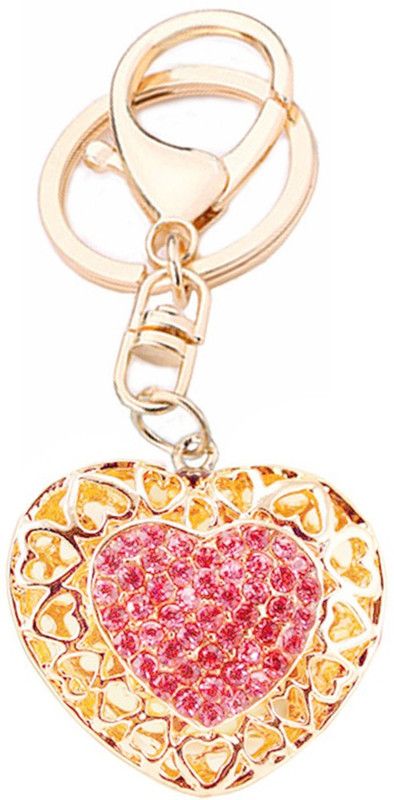 GELILIA Pink Heart Gift For Lover Key Chain