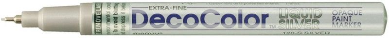 Deco Color Paint Marker Gold Extra Fine Line (Set of 1, Sliver)  (Set of 1, Silver)