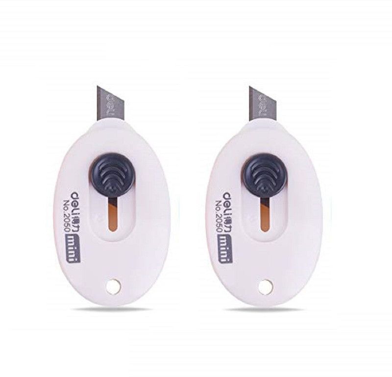 Magnusdeal 2 Plastic Grip Corner Paper Cutter  (Set Of 2, White)