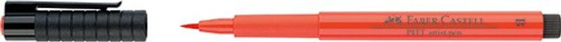 FABER-CASTELL Pitt Artist Pen Color Scarlet Red – Pack  (Set of 10, Scarlet)
