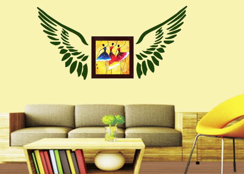 Arhat FEATHER ASR-E260 GLOSSY PVC Stencil  (Pack of 1, DESIGNER MOTIFF)