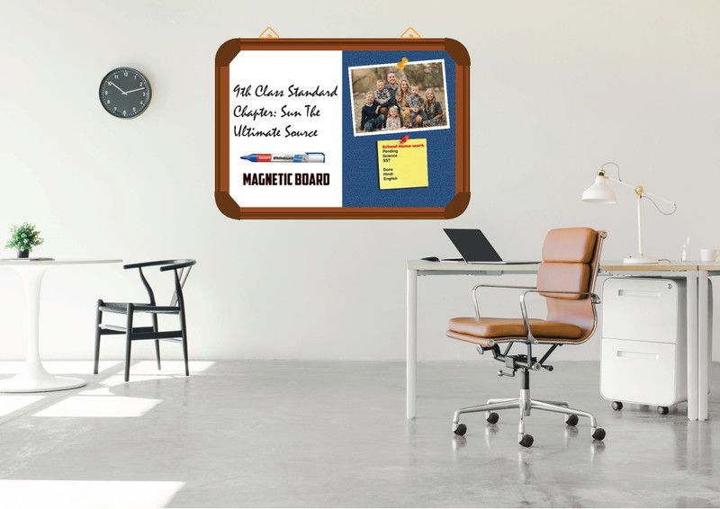 Sunway Display System MAGNETIC board 1.5*2 feet, BROWN Aluminium FRAME(electric) Board CORK Bulletin Board  (ELECTRIC)