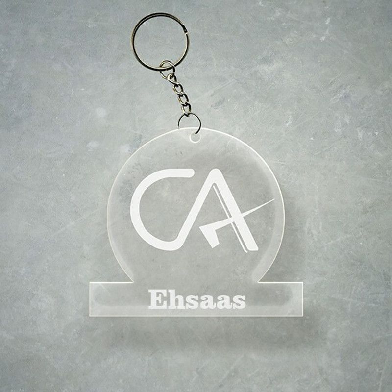 SY Gifts Chartered Accountant CA Design With Ehsaas Name Key Chain