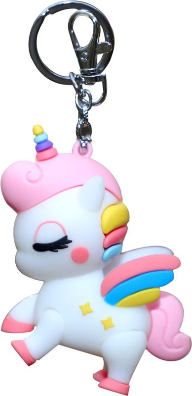 Gupta Perforators Soft PVC Unicorn Pony fairy Horse Animal keychain Key Chain