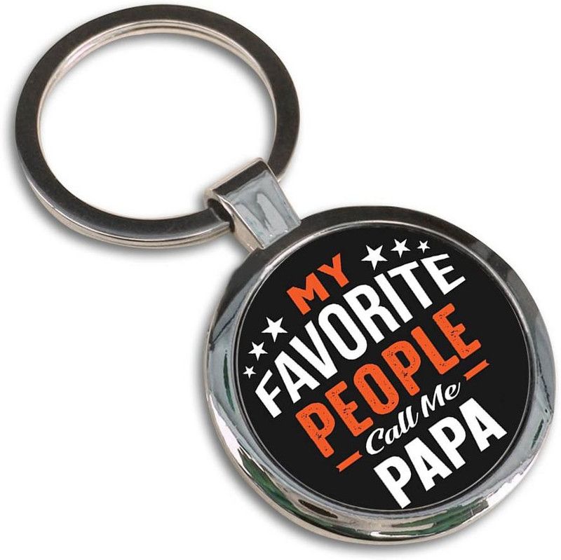Giftcart for Papa Round Key Chain