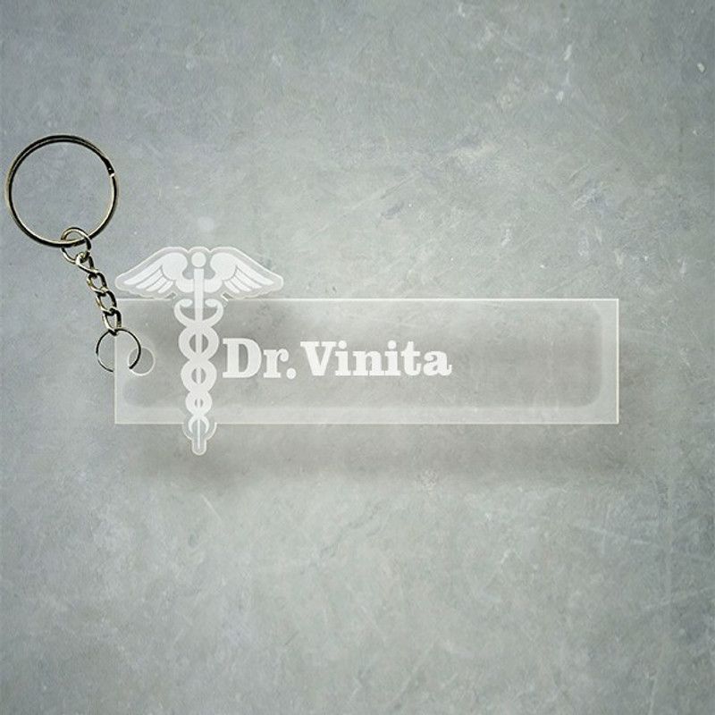 SY Gifts Doctor Logo Desigh With Vinita Name Key Chain