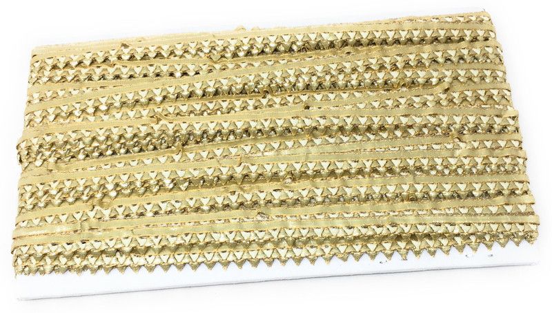Inhika 9 Meters Lace Border Material, Gota Patti , Polyester Fabric (1 cm Wide, Cream) for saree dupatta lehenga blouse Lace Reel  (Pack of 1)