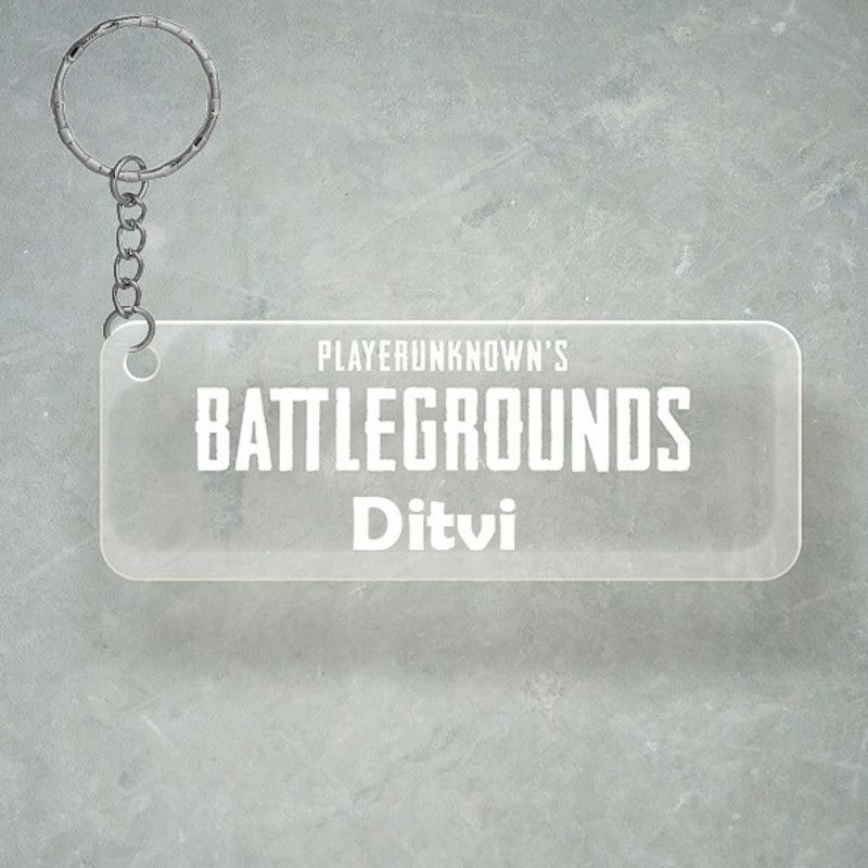 SY Gifts PUBG Design With Ditvi Name Key Chain
