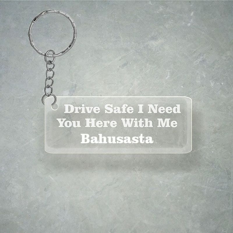 SY Gifts Drive SafeDesign With Bahusasta Name Key Chain
