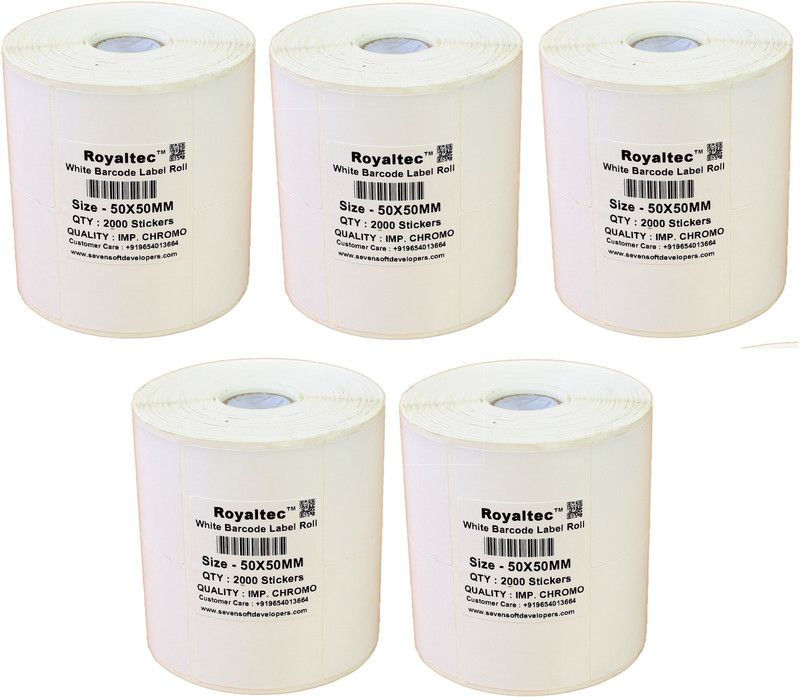 Royaltec Self-adhesive Paper Label  (White)