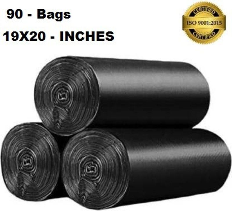 GCG PACK Biodegradable 19X20 INCHES (Set of 3) Medium 13 L Garbage Bag  (90Bag )