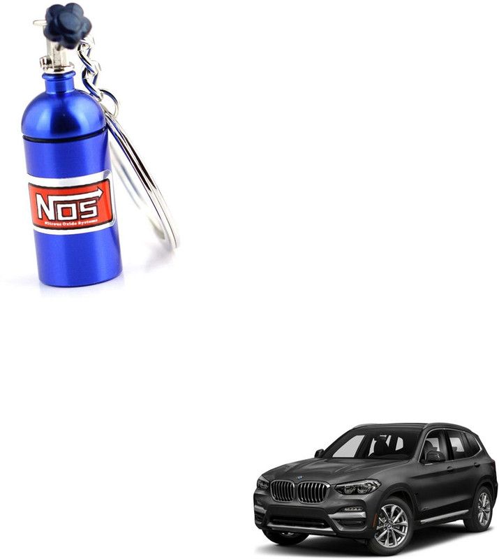 SEMAPHORE NOS Bottle Keychain Pill Box Storage Key Ring Blue for BMW X3 Key Chain