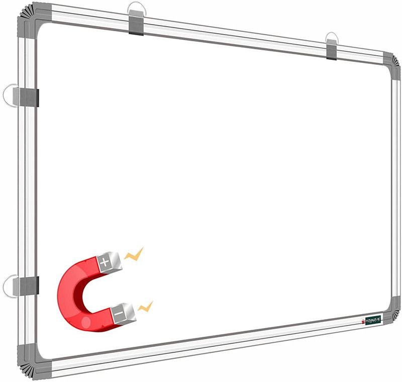 YAJNAS 2x2 feet Magnetic White Board, Dry Erase Premium Melamine Magnetic White Board for office (60 X 60 Centimeters, Pack of 1 item) White board  (60 cm x 60 cm)