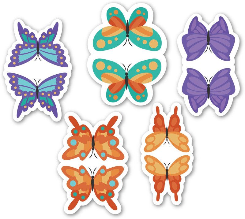 woopme Butterfly Design BM-186 Magentic Bookmark  (Bookmarks, Multicolur)