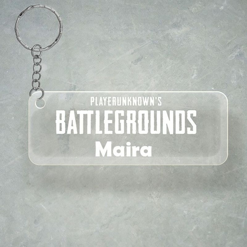 SY Gifts PUBG Design With Maira Name Key Chain