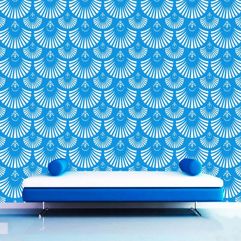 Decor now Size : ( 16-inch x 24-inch) Roofed Chandelier Wall Stencil Reusable Wall Painting Stencil for Home Decoration Wall Stencil Stencil  (Pack of 1, Printed)