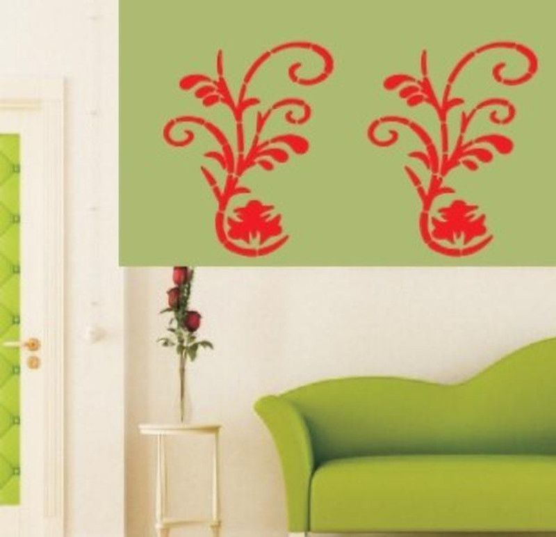 UD Unique Decor Reusable Wall Stencil (16 x 24 inches) RF-New Decor_480 Different Stencil  (Pack of 1, Designer)