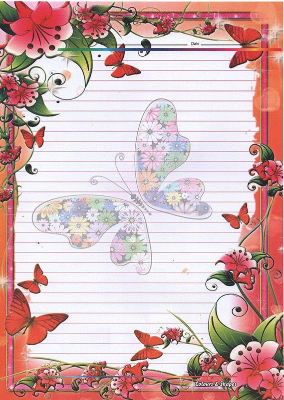 SHARMA BUSINESS Design sheet ONE SIDE RULED A4 90 gsm Project Paper  (Set of 2, Red, Yellow, Pink)