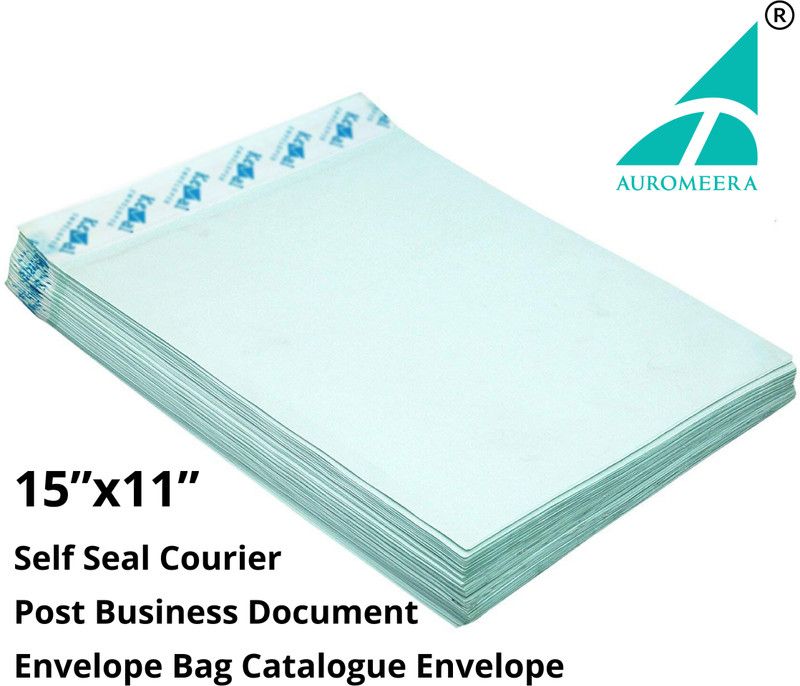 auromeera Envelopes  (Pack of 50 Blue)