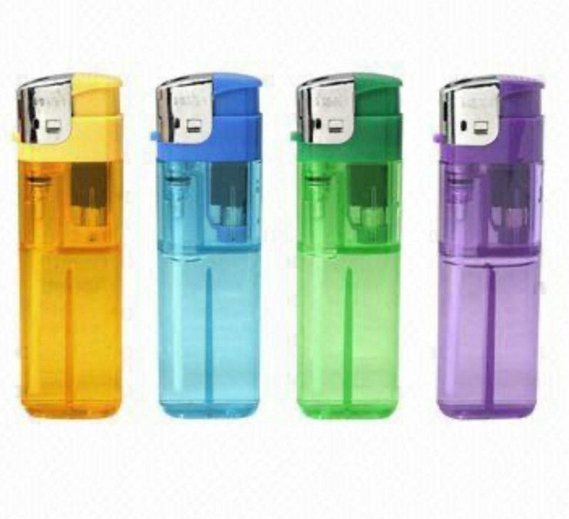 GOOD THINGS Stylish Lighters Cigarette Lighter Straight Pocket Lighter (Pack of 4) Pocket Lighter  (Multi)
