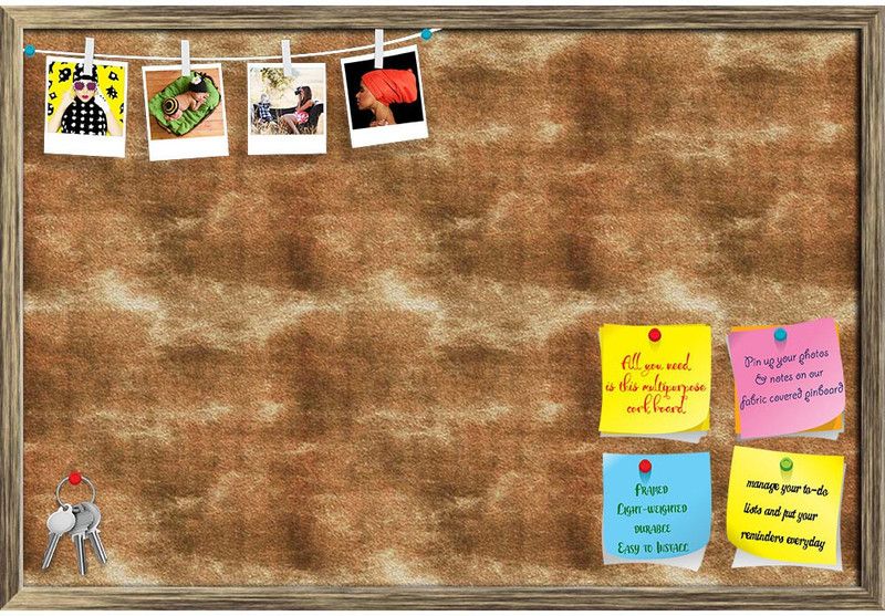 Artzfolio Grunge Tile Notice Pin Board Antique Golden Frame 30 x 20 inch (76 x 51 cms) Cork Bulletin Board  (Antique Gold Frame 30 x 20 inch (76 x 51 cms))