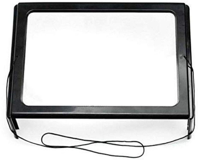 Bellveen A4 SIze Page Large Hands-Free Magnifying Glass Lens 2.5 Magnifying Glass  (Clear)