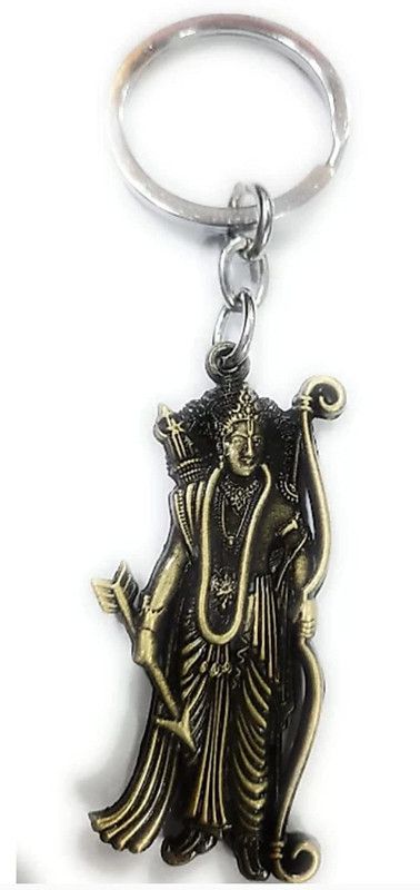FOXR Ram Metallic Keychain & Keyring for Car/Bike/Home/Office Keys ( BROWN) Key Chain