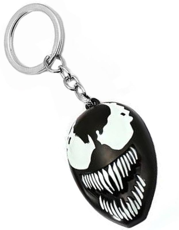 MGP FASHION Venom Captain Marvel Comic Super Hero Black Metal Car,Bike ,Gifted Mam Key Chain